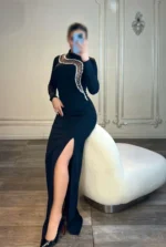 ماکسی پوشیده جلو سینه سنگ کد 11093