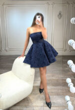 پیراهن عروسکی دکلته کد Ac51 - Image 2