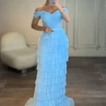 پیراهن پله ای حریر کد 3010