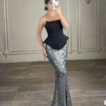 ماکسی دو دامن پولکی کد AC04