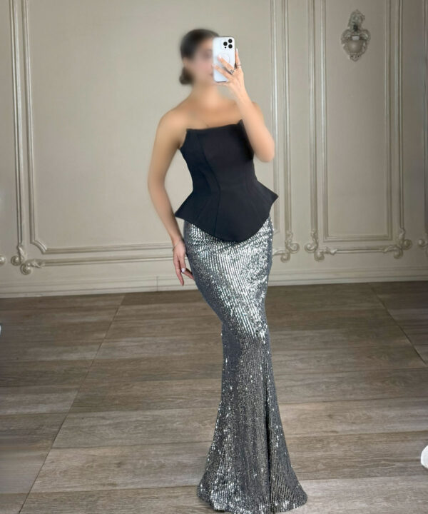 ماکسی دو دامن پولکی کد AC04