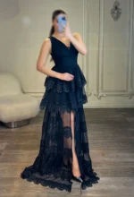 ماکسی پله ای جلو چاکدار کد 3025 - Image 6