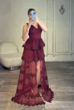 ماکسی پله ای جلو چاکدار کد 3025 - Image 5