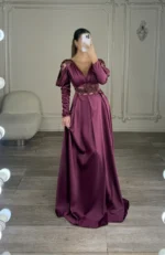 ماکسی آستین دار تور کد 2742 - Image 5