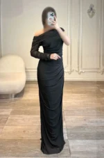 ماکسی ریون یقه رومی کد 2633