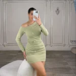 پیراهن یقه رومی کد 4042010