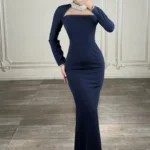 ماکسی یقه نگینی کد 4041004