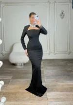 ماکسی یقه نگینی کد 4041004 - Image 2