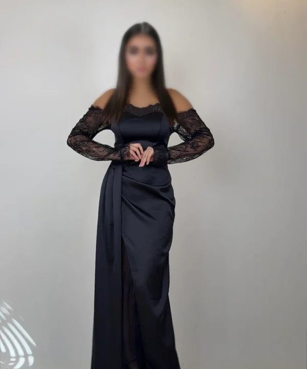 ماکسی چاک دار دانتل 1361