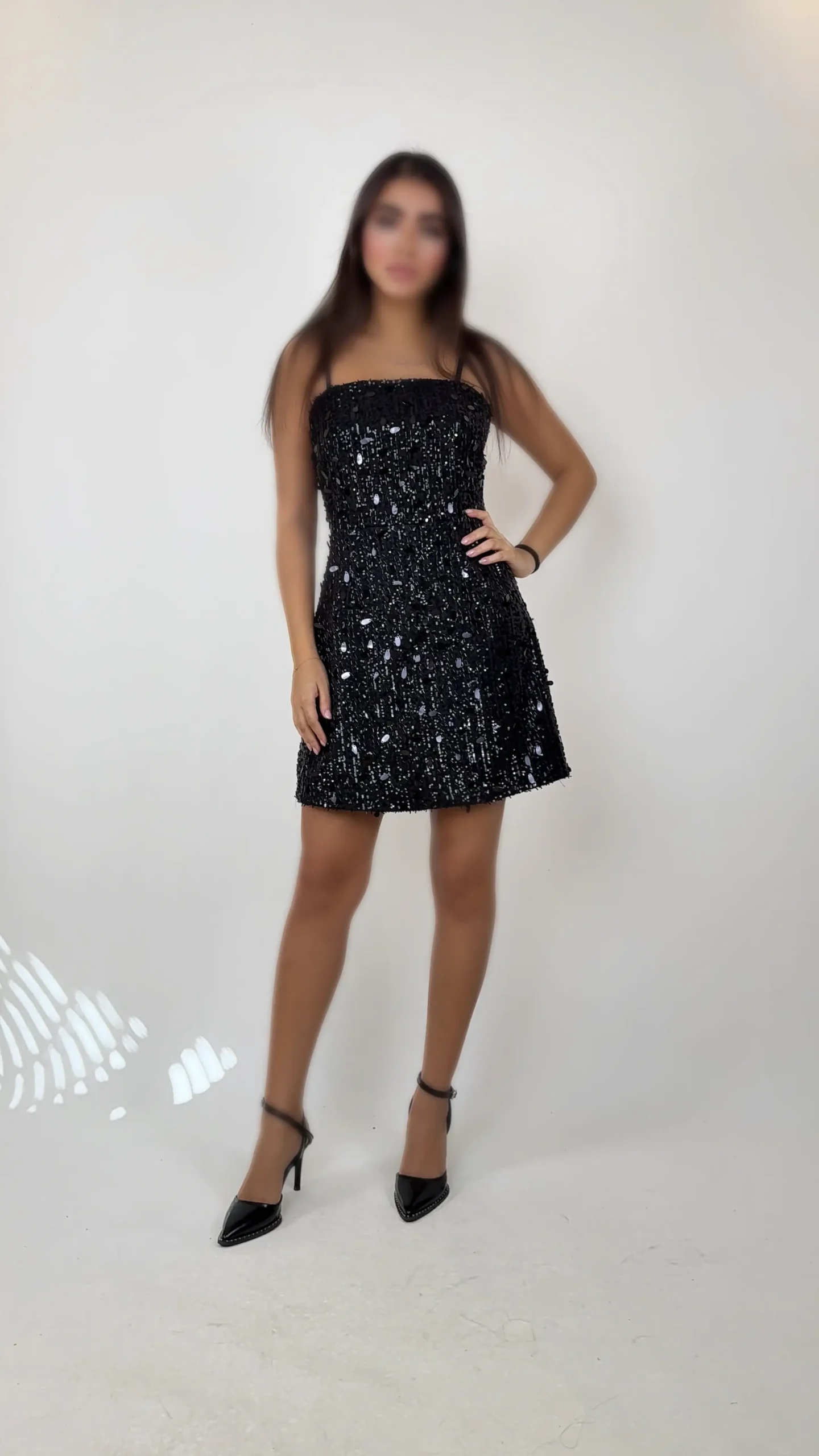 پیراهن کوتاه پیراهن تمام پولک 3119 - Image 1