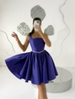 پیراهن کوتاه کمر نگینp54 - Image 4