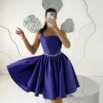 پیراهن کوتاه کمر نگینp54