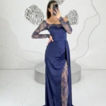 ماکسی چاک دار دانتل 1361