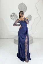 ماکسی چاک دار دانتل 1361