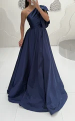 ماکسی تافته سرشانه گره ای p86 - Image 2