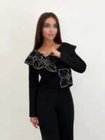 کت و شلوار گل دار p69 - Image 3